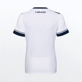 Женская футболка Head Performance T-Shirt (White/Orange) для большого тенниса
